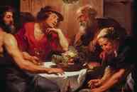 Zeus y Hermes con Filemón y Baucis